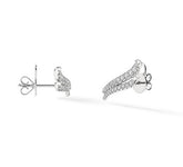 Vela French Cut Pavé Double Row Diamond Climber Earrings - Dracakis Jewellers